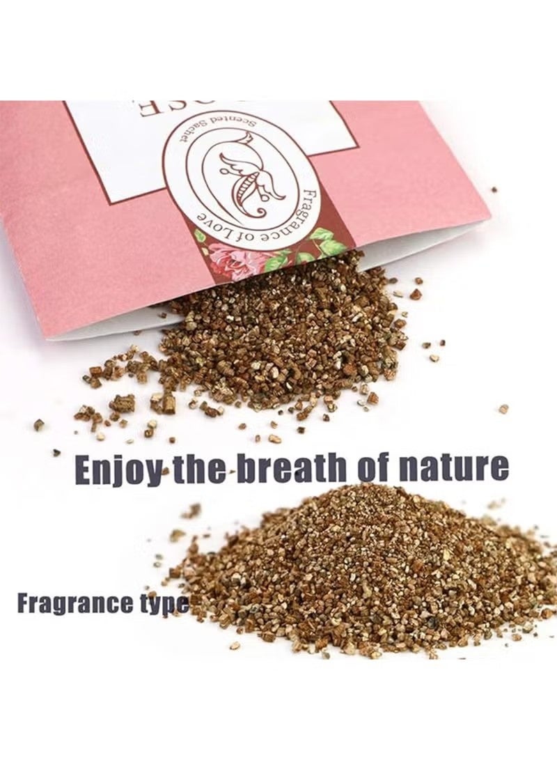 ١٥ عبوة من أكياس معطرة ومعطرة للجو مع خطاف للتعليق، أكياس برائحة طبيعية، معطر جو للخزانة، أكياس معطرة برائحة الزهور للأدراج والخزانة، معطر جو برائحة منعشة - Image 2